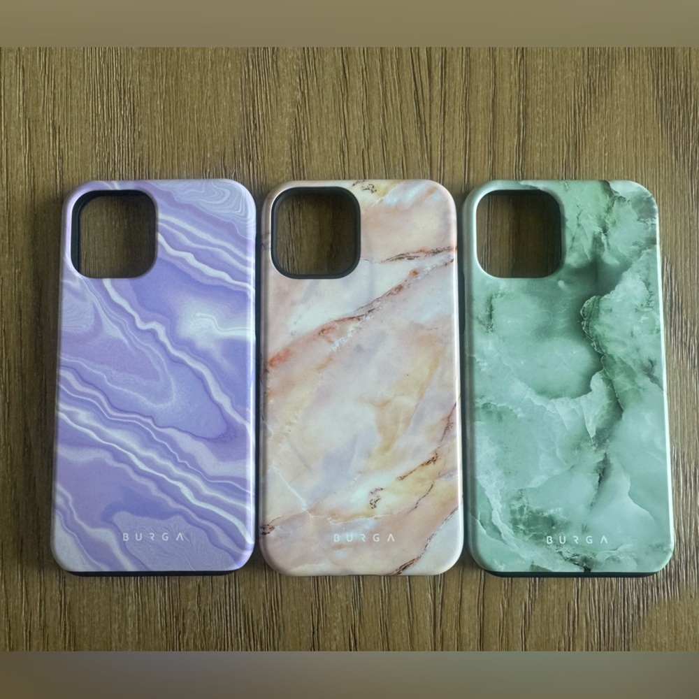 Burga iphone 12 toughMarble Phone Case bundle